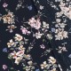 Broken Crepe Fabric Flowers - Navy