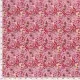 Viscose Poplin Fabric Printed Flowers - Pink
