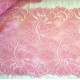 Wide stretch lace ribbon, vintage pink, 155mm